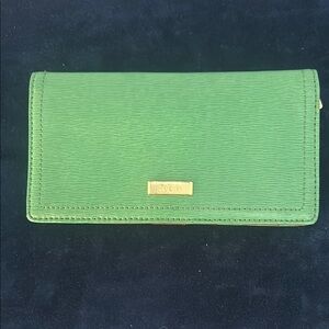 Ralph Lauren leather Green Wallet with Gold Accent